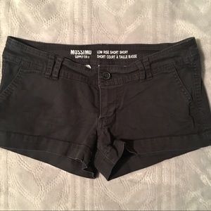 Black Low Rise Shorts